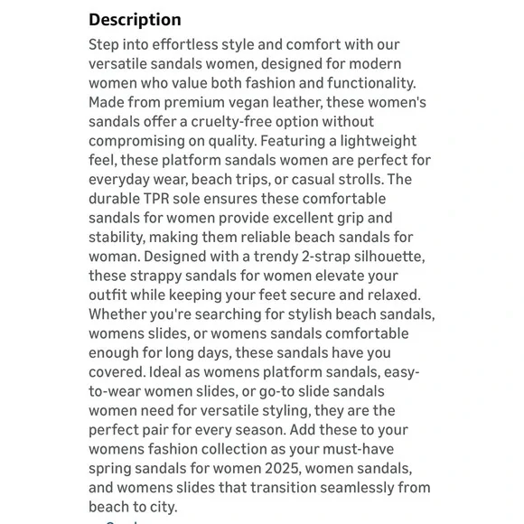 Project Cloud Women's Size 9 Hilltop Memory‎ Foam Sandals Lightweight Non-Slip - Picture 7 of 9